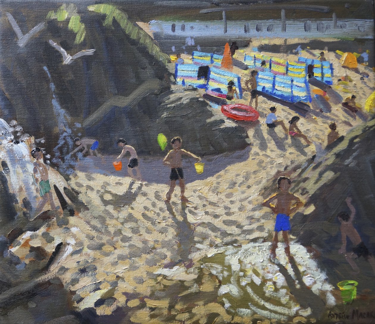 Vodopád, pláž Porthmeor, St Ives, od Andrew Macara