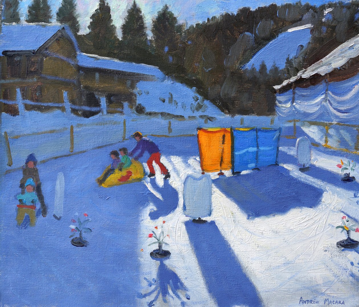 dětské kluziště, Clusaz, 2014, od Andrew Macara
