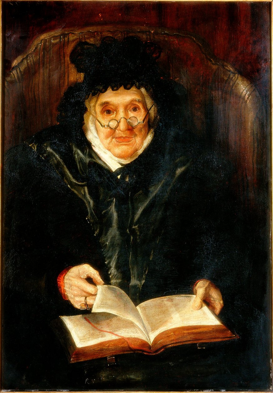 Portrét staré dámy, 1823 od Andrew Morton
