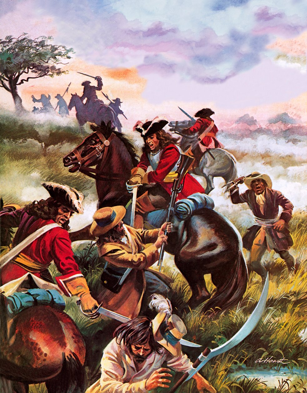 Bitva u Sedgemooru 1685 od Andrew Howat