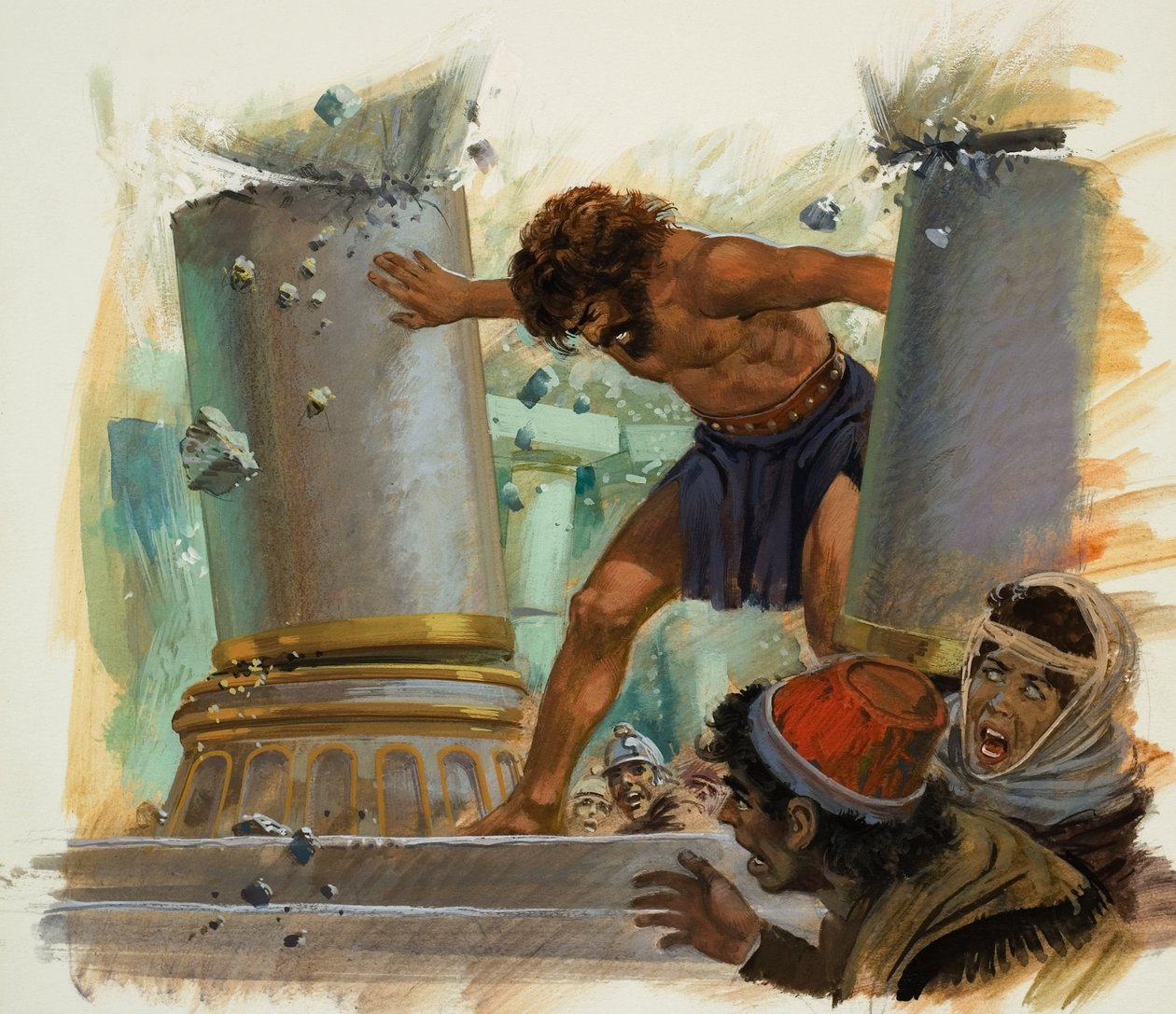 Samson (kvaš na papíře) od Andrew Howat