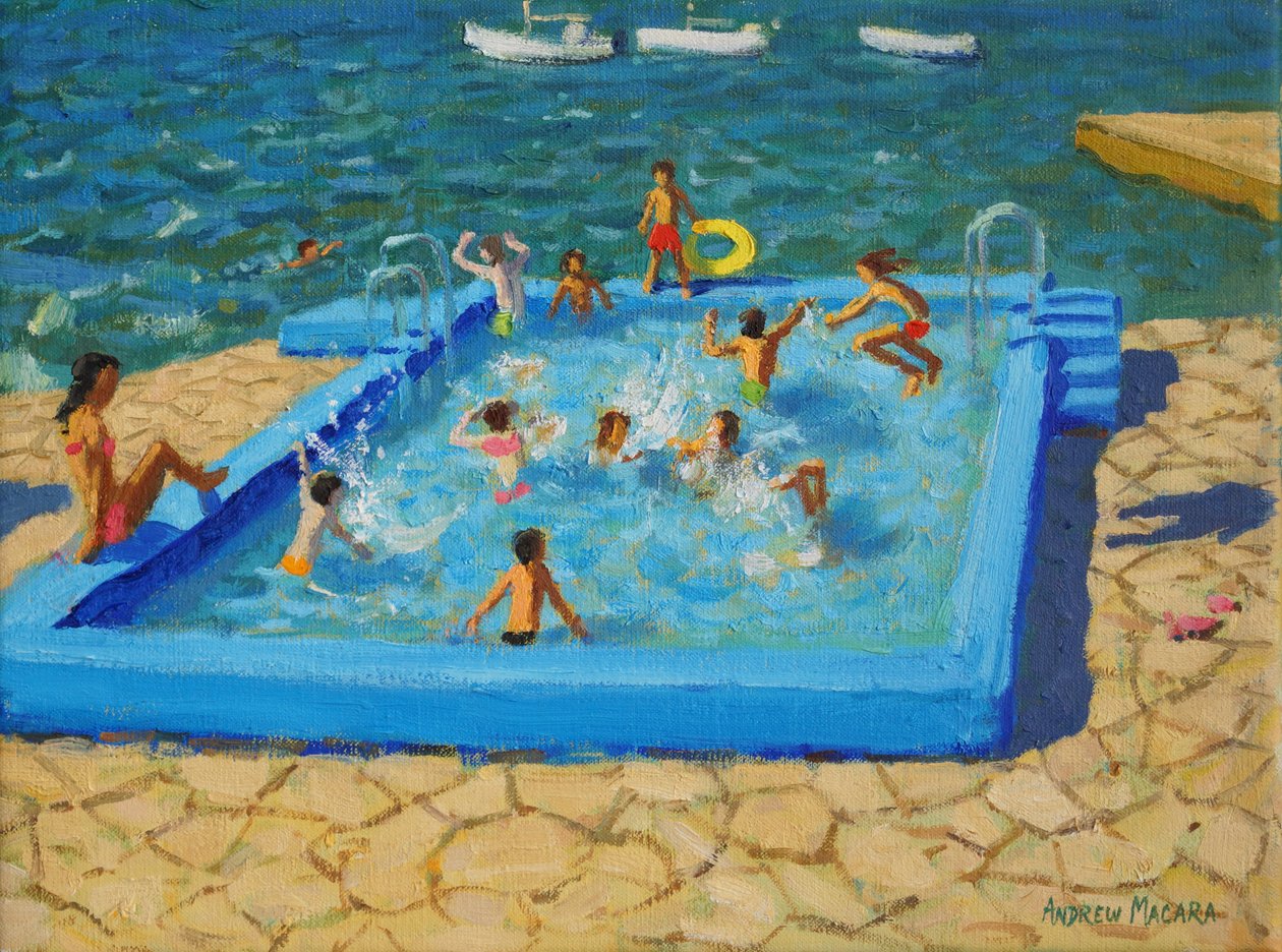 Modrý bazén,Vrsar,Chorvatsko,2017, od Andrew Macara