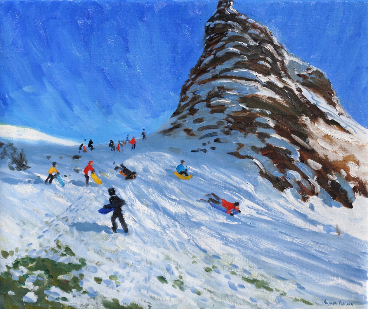 Sáňkování ,Chrome Hill,Derbyshire,Peak;District; od Andrew Macara