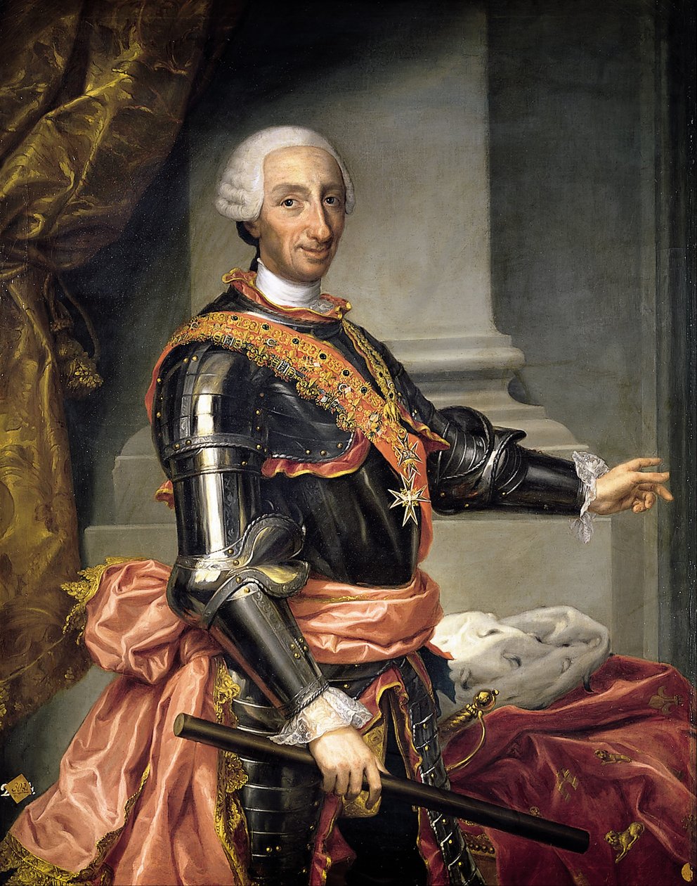 Portrét Carlose III od Andrés de la Calleja