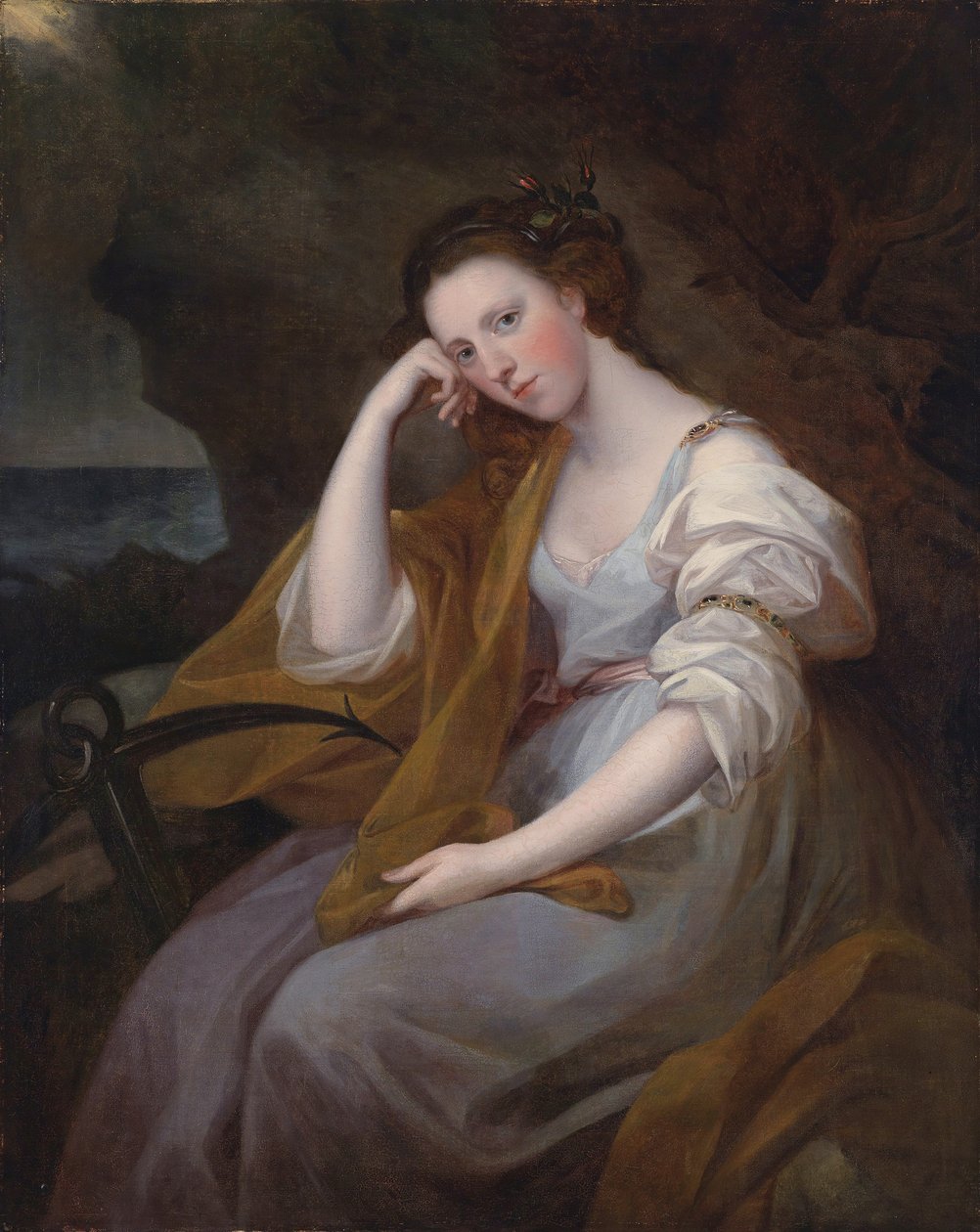 Portrét Lady Louisy Leveson Gower jako Spes (bohyně naděje) od Angelica Kauffmann