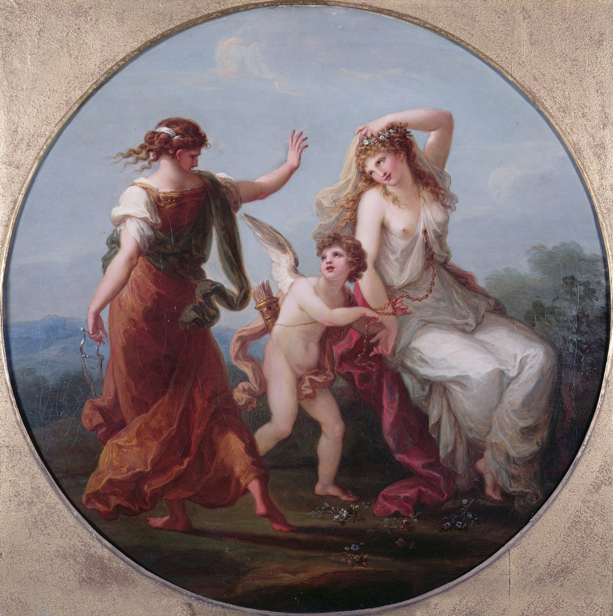 Láska dobývá Prudence od Angelica Kauffmann