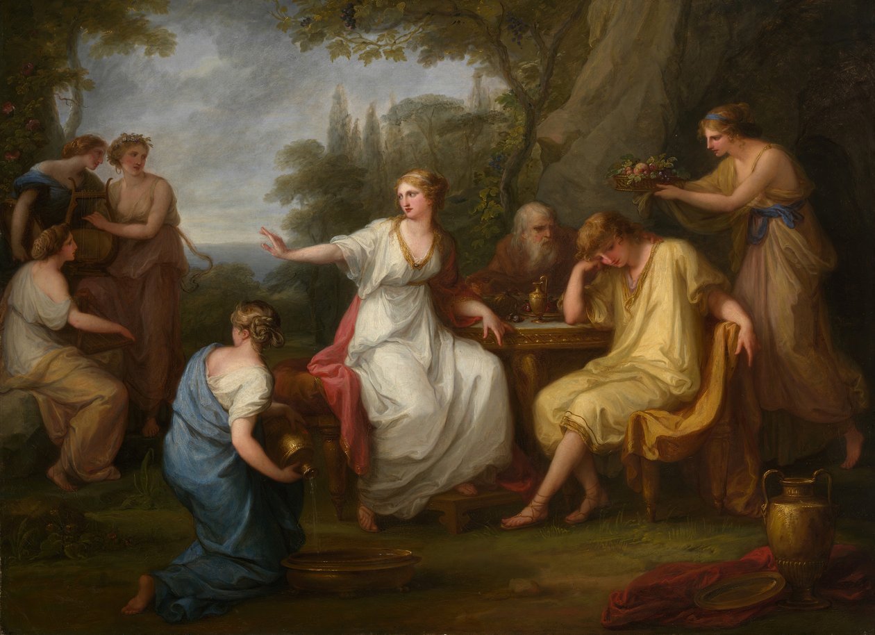 Smutek Telemacha, 1783. od Angelica Kauffmann