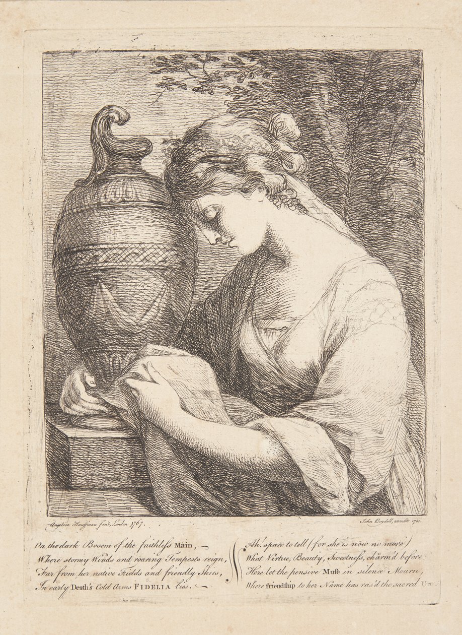 Žena u urny od Angelica Kauffmann
