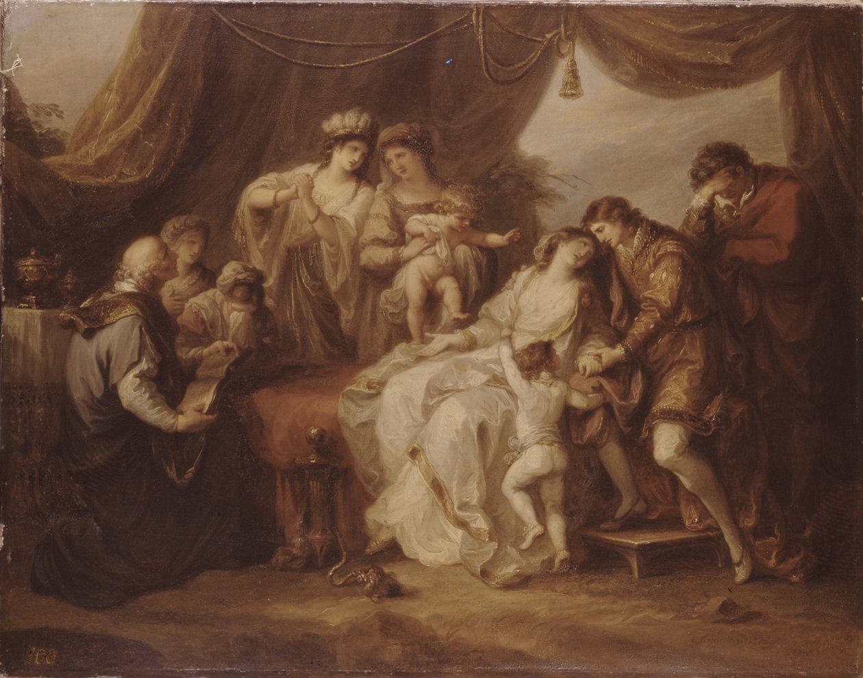 Otrávená Eleanor, 1782 od Angelica Kauffmann