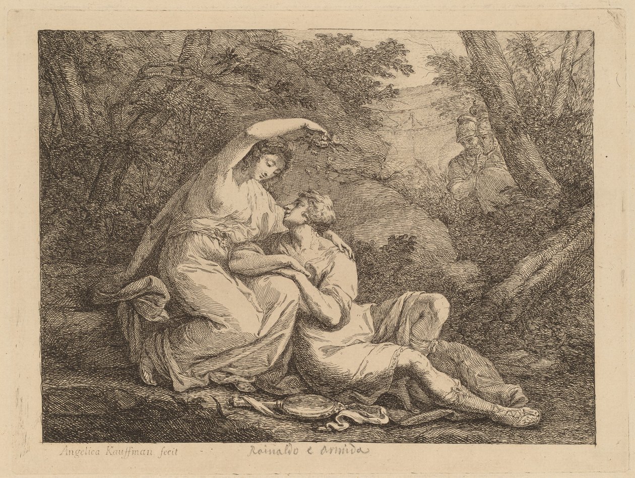 Rinaldo a Armida od Angelica Kauffmann