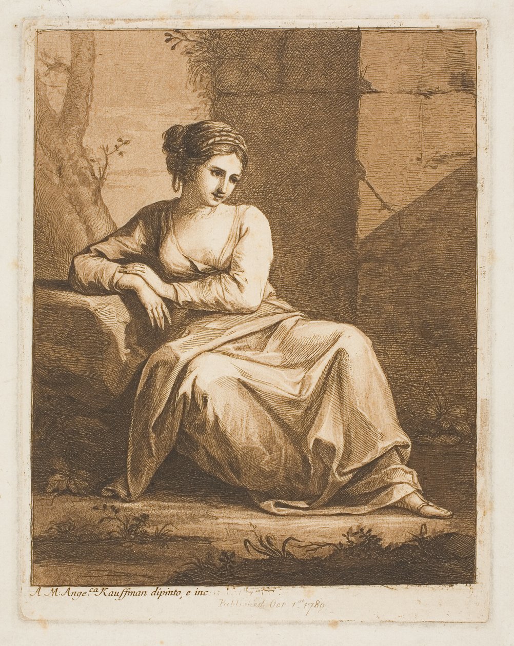 Můza od Angelica Kauffmann