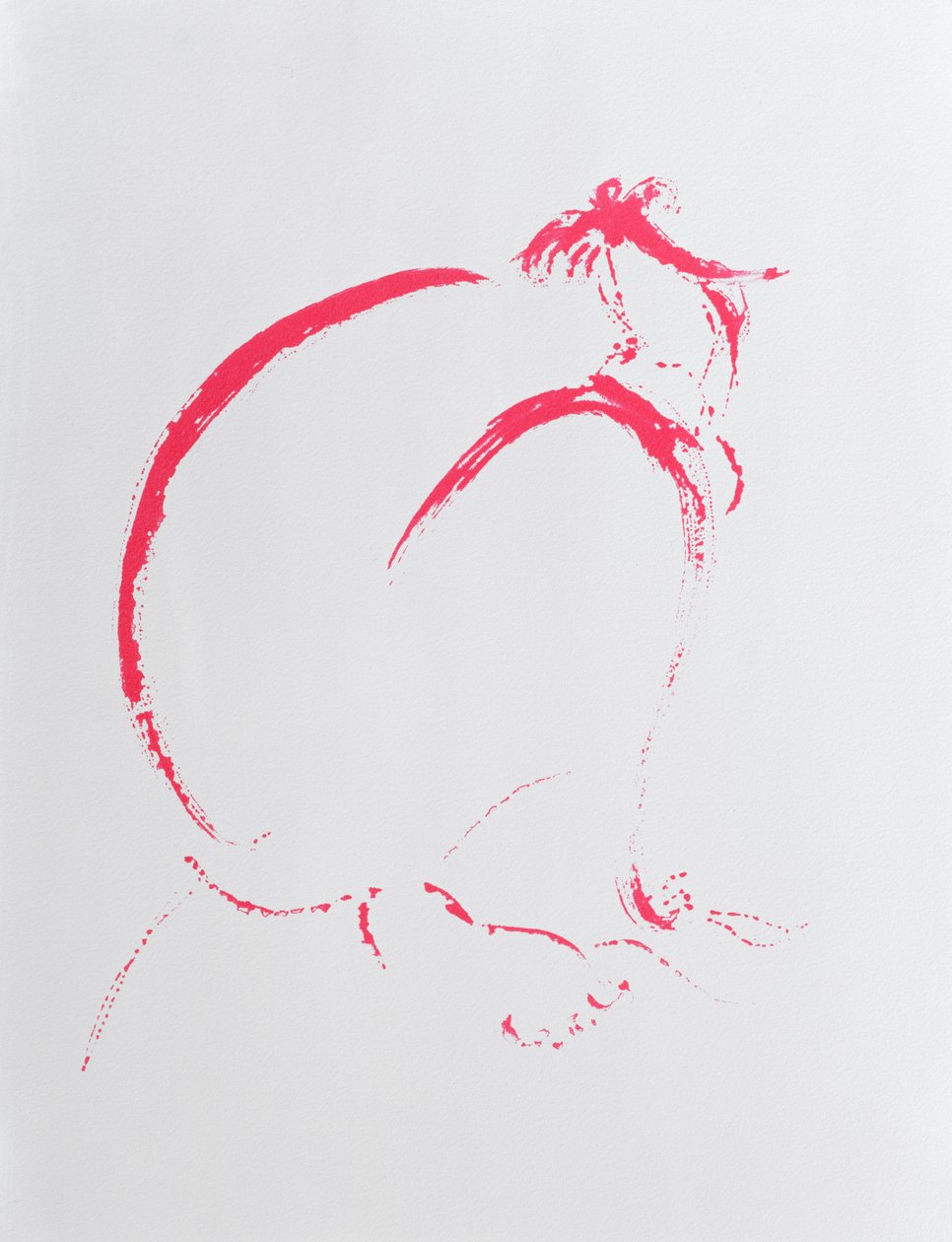 Folded Nude Crimson, 2006 od Angie Kenber