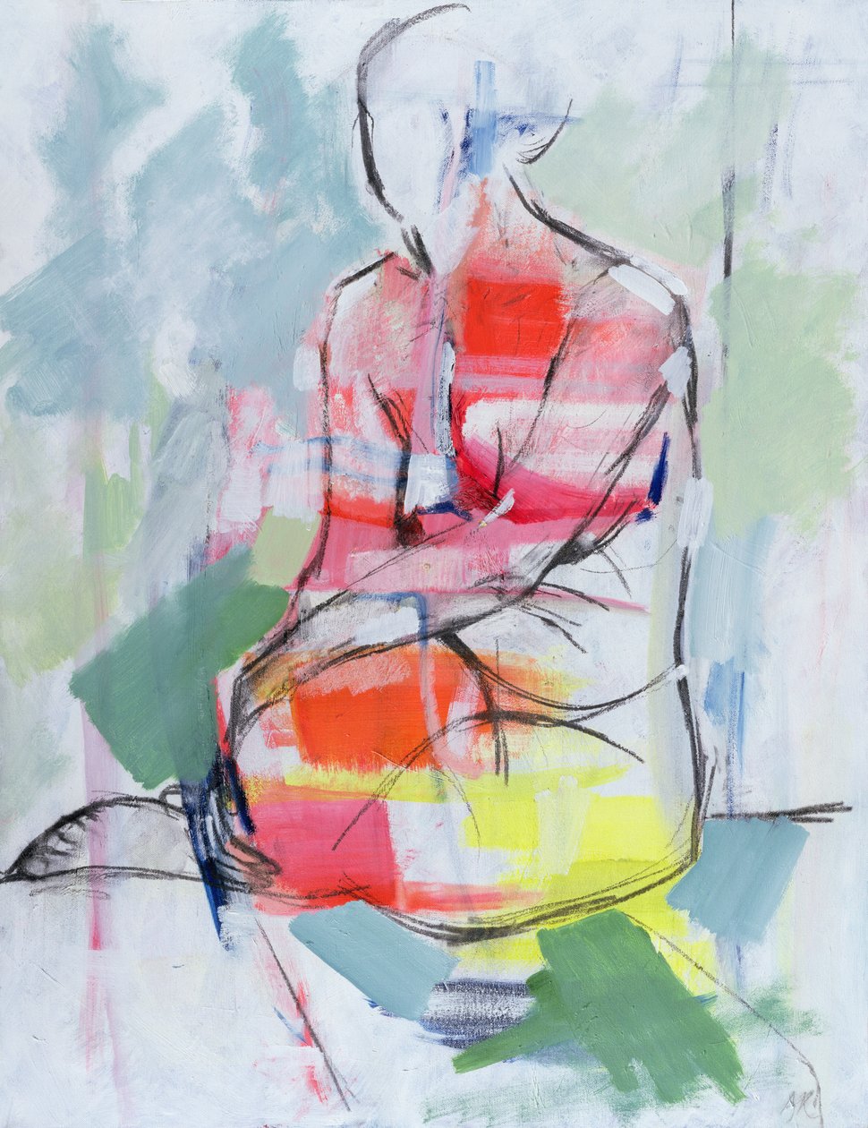 Sedící akt, 2010 od Angie Kenber