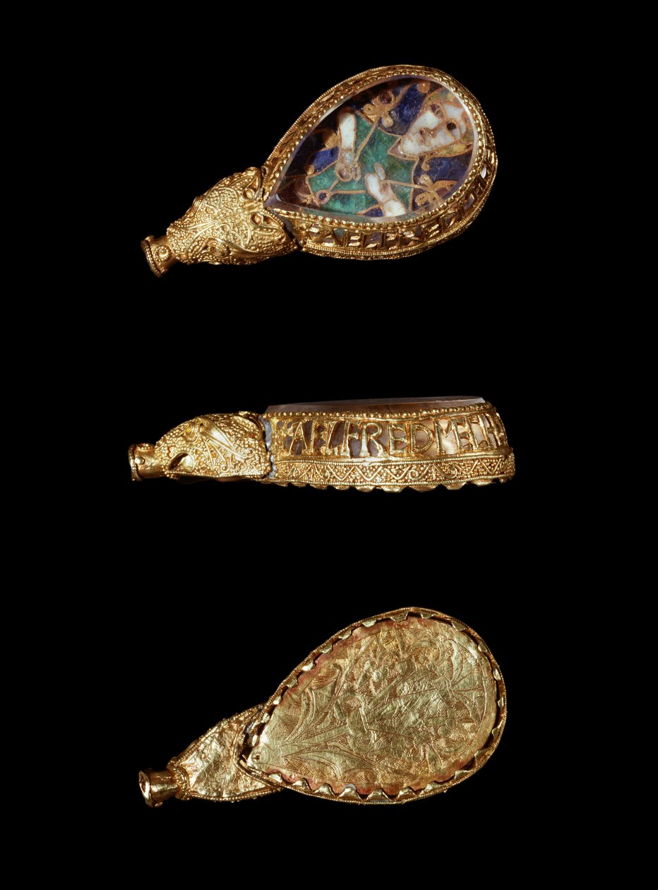 Alfred Jewel (zlato, křišťál a smalt) od Anglo Saxon