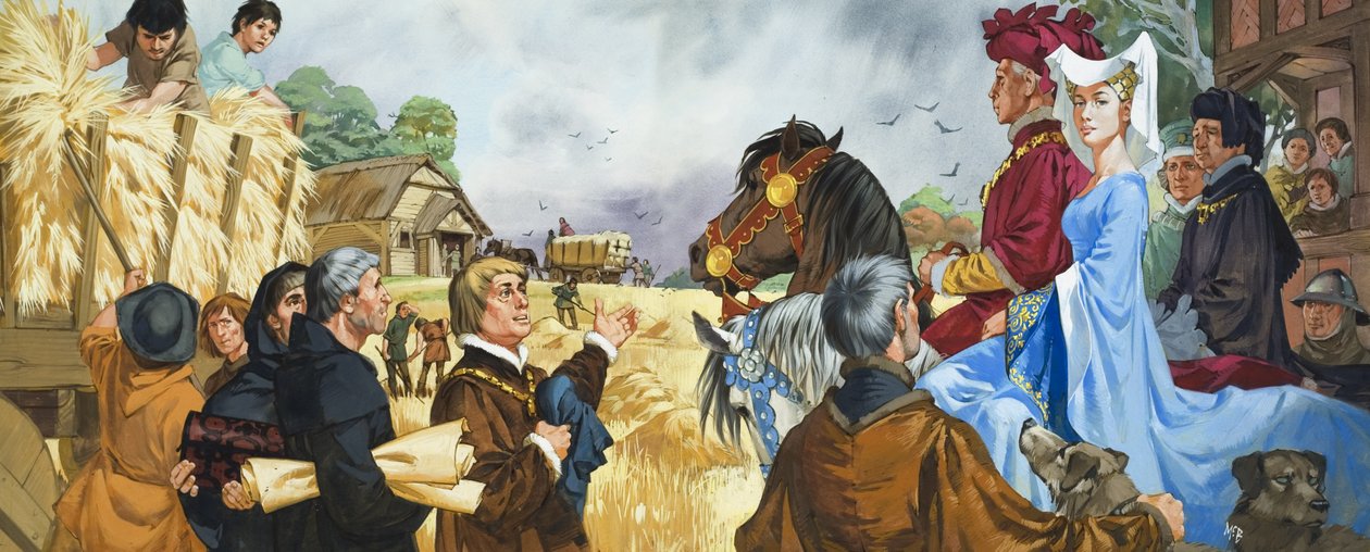 Pronajímatel a nájemník (kvaš na papíře) od Angus McBride
