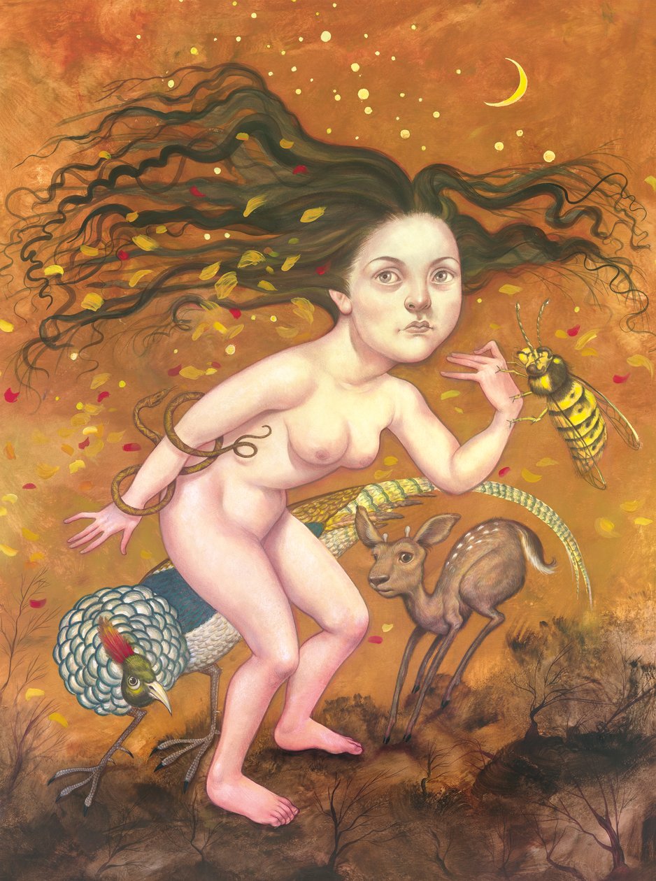 Podzim, 2013 (akrylová barva na ilustrační tabuli) od Anita Kunz