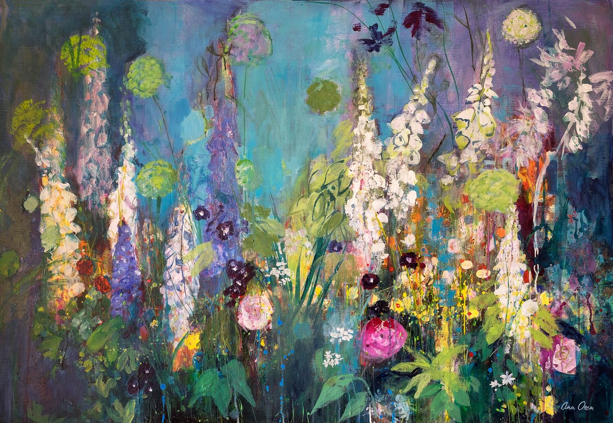 Darkening Garden, Chelsea, 2019 (akryl) od Ann Oram