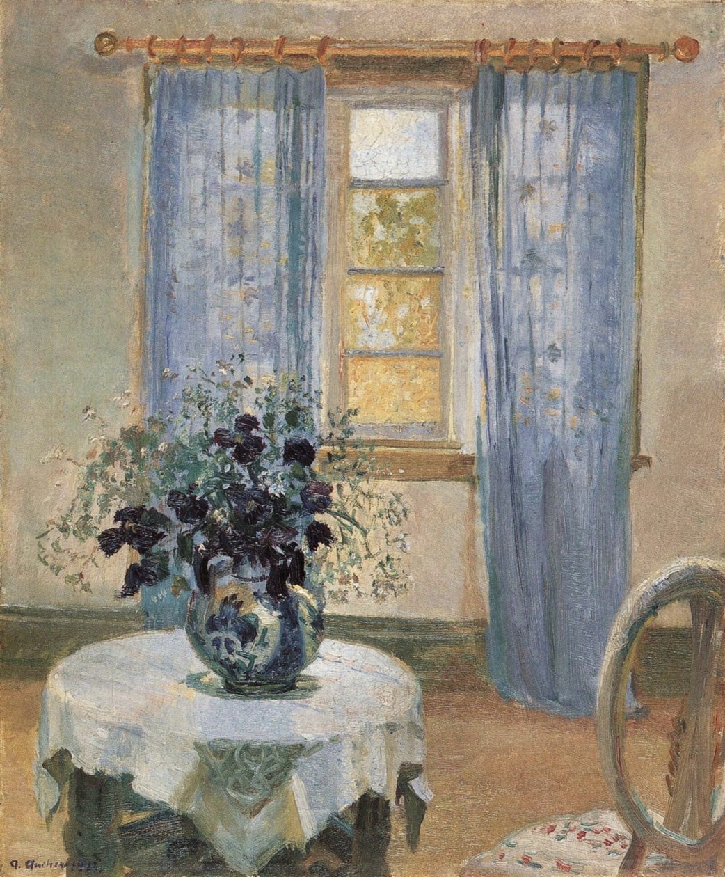 Blue Clematis v Artist