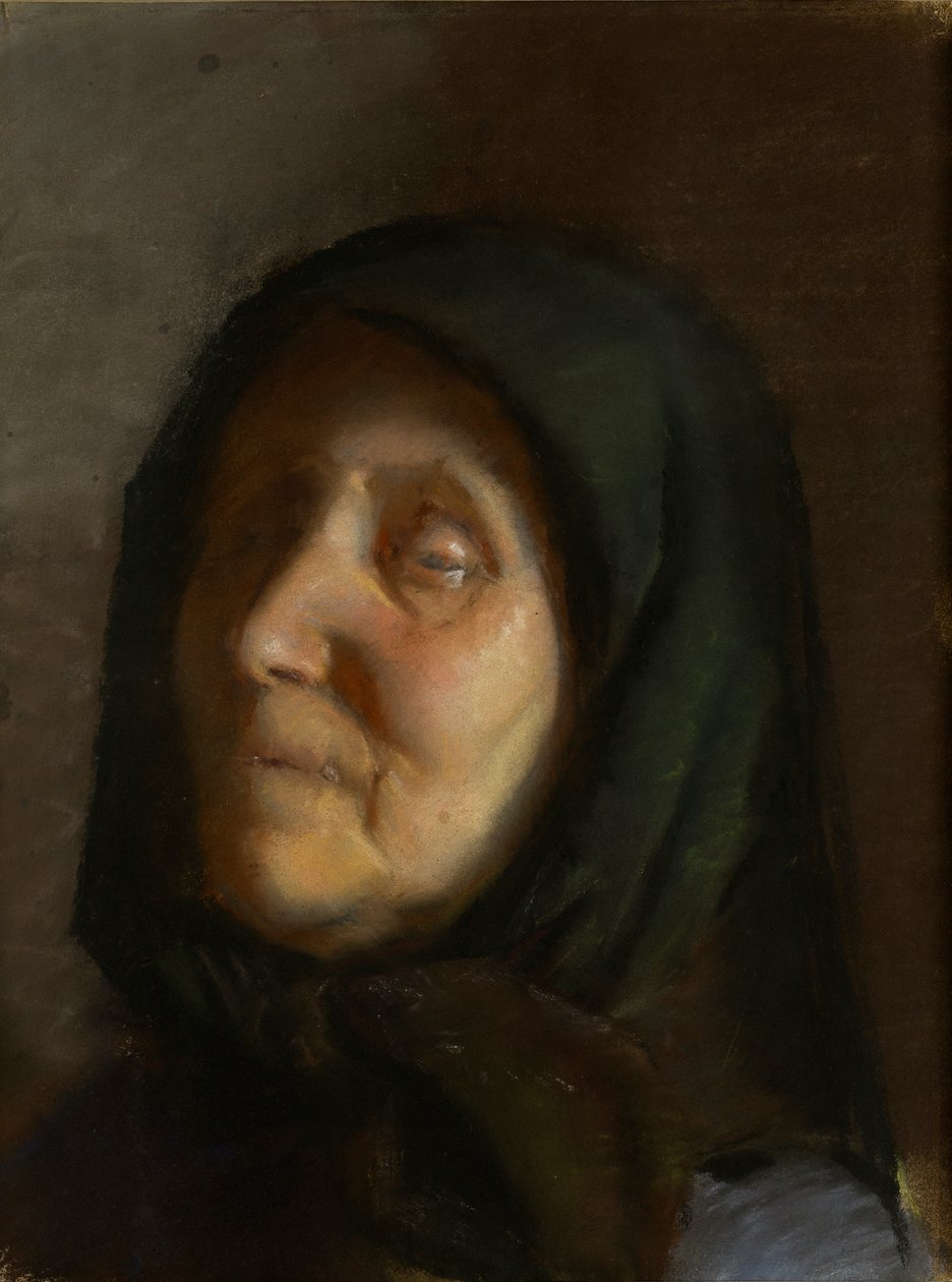 Dánsky: Blind kone Slepá žena od Anna Ancher