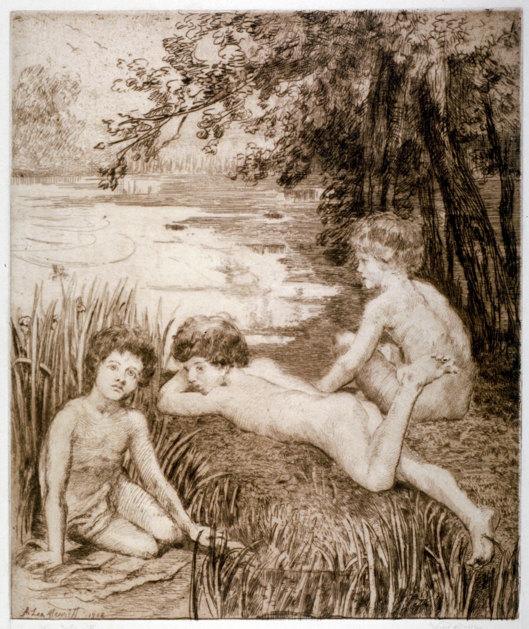 "Divoká kachna", 1913. od Anna Lea Merritt