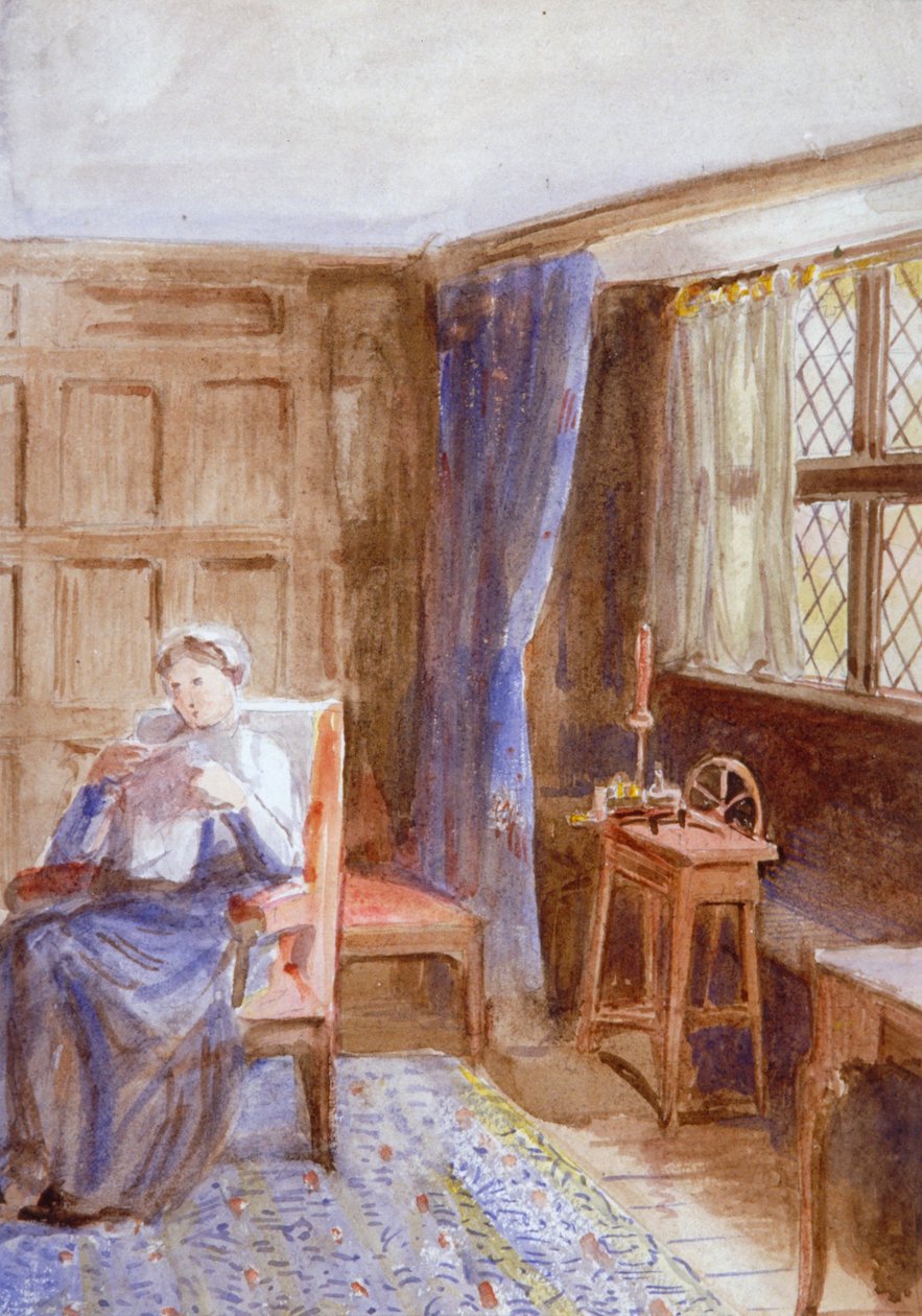 "Žena čtoucí dopis", c1864-1930 od Anna Lea Merritt