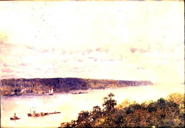 Hudson, kolem 1906-9 (olej na plátně) od Anna Richards Brewster