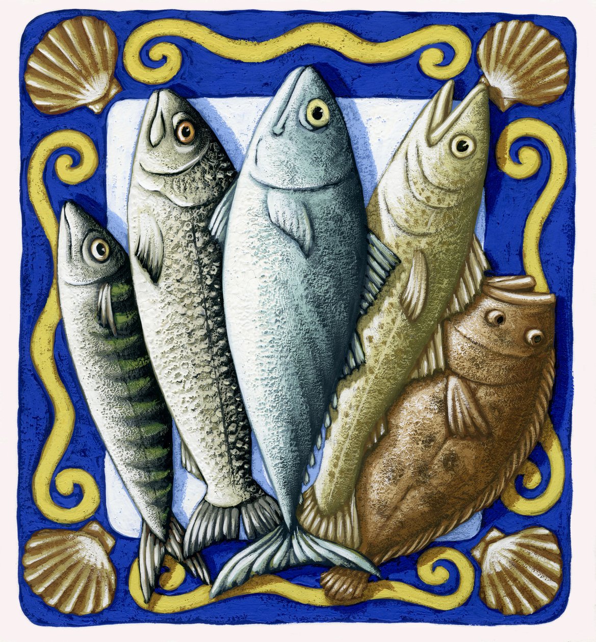 Čerstvá ryba, 2014 (kvaš) od Annalisa Morrocco
