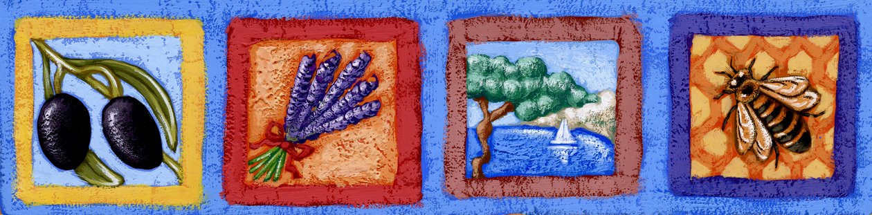 Provence (detail 2), 2015 (kvaš) od Annalisa Morrocco
