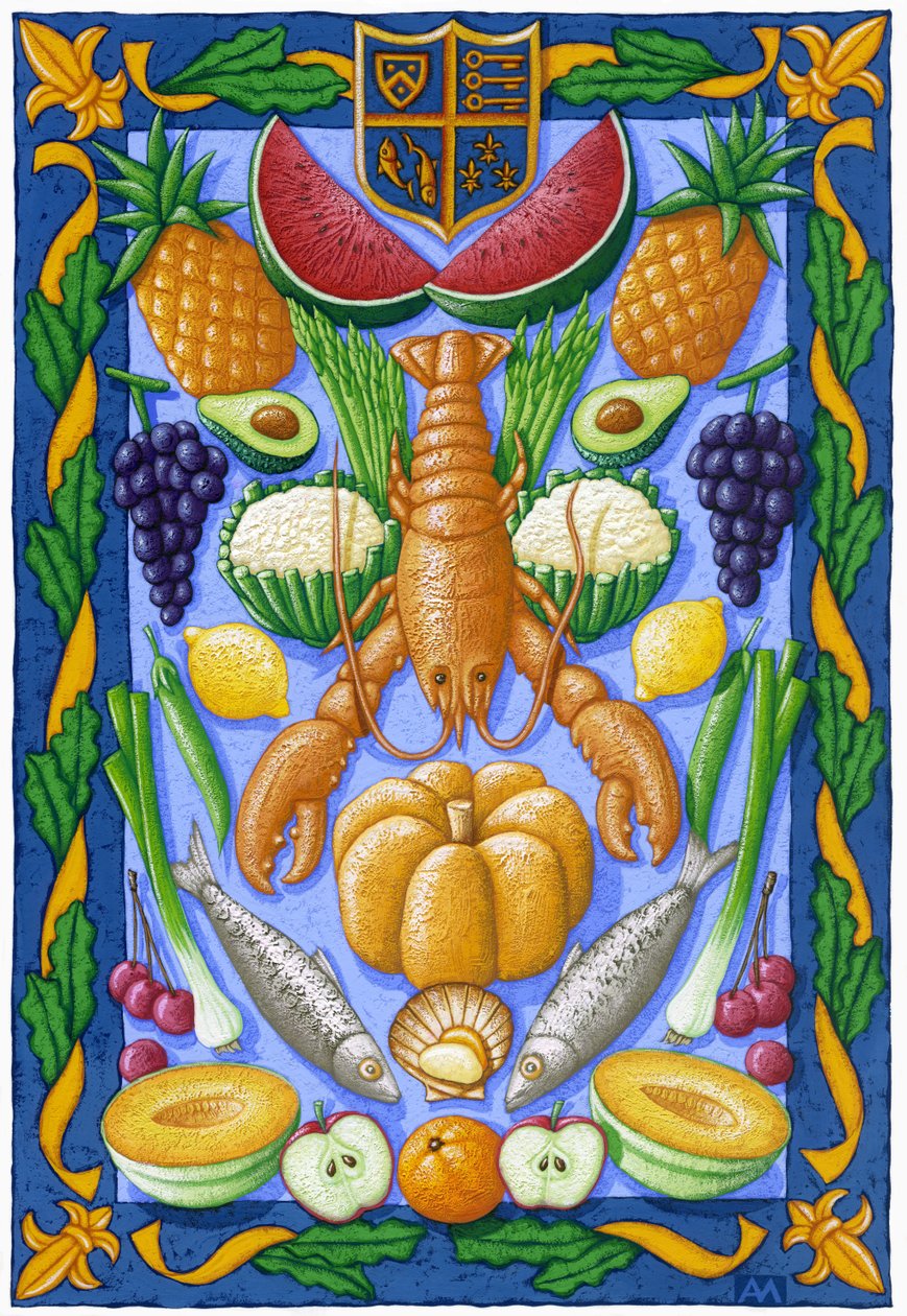 Královská hostina, 2011 (kvaš) od Annalisa Morrocco