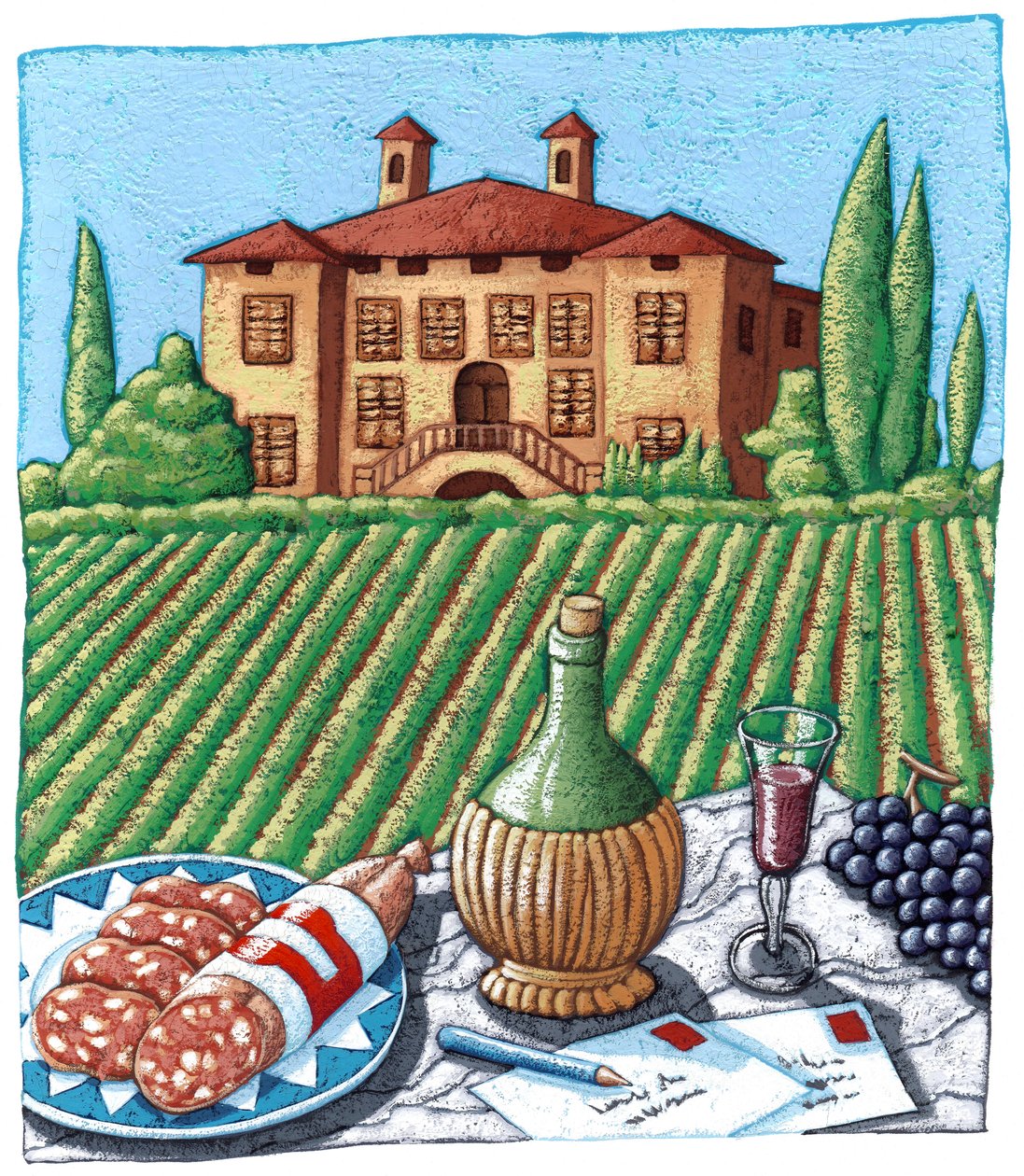 Vila v Chianti od Annalisa Morrocco