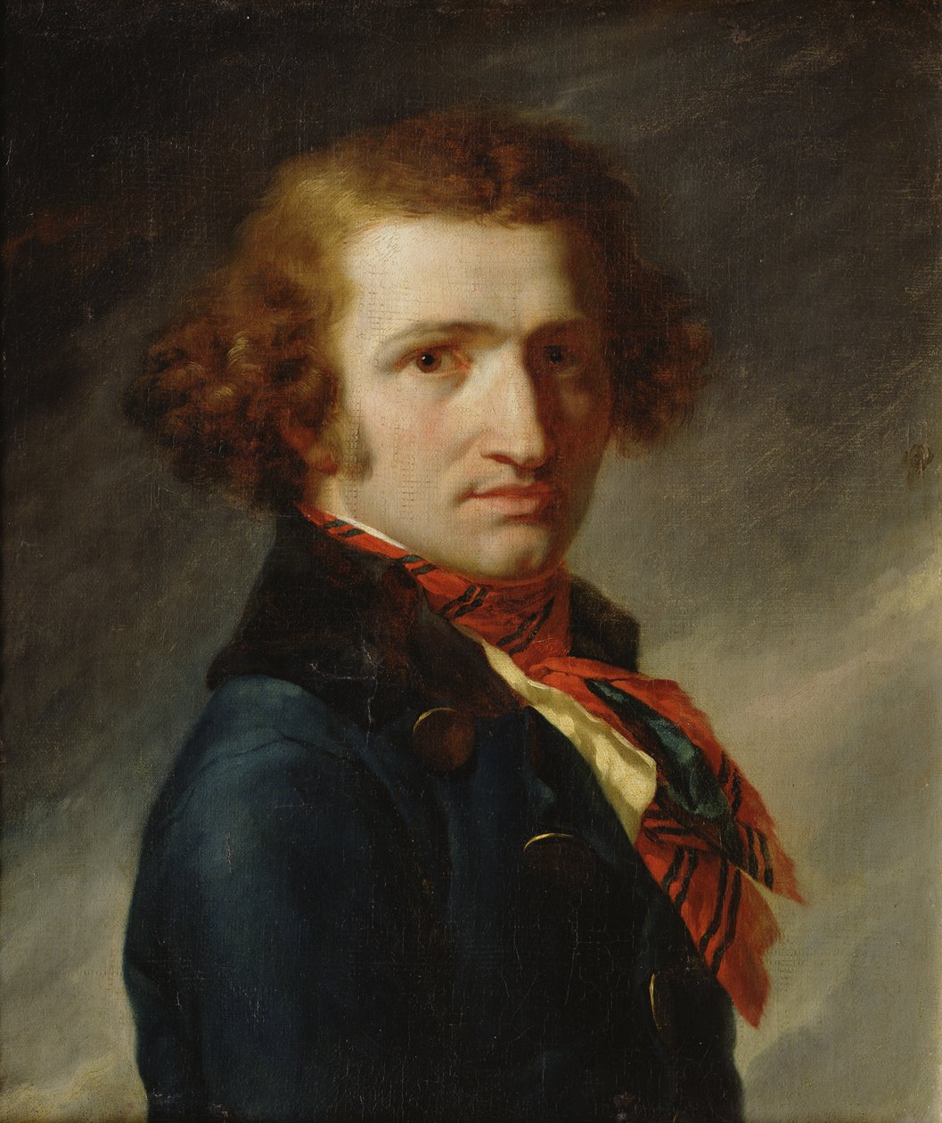 Portrét muže v modrých šatech od Anne Louis Girodet de Roucy Trioson