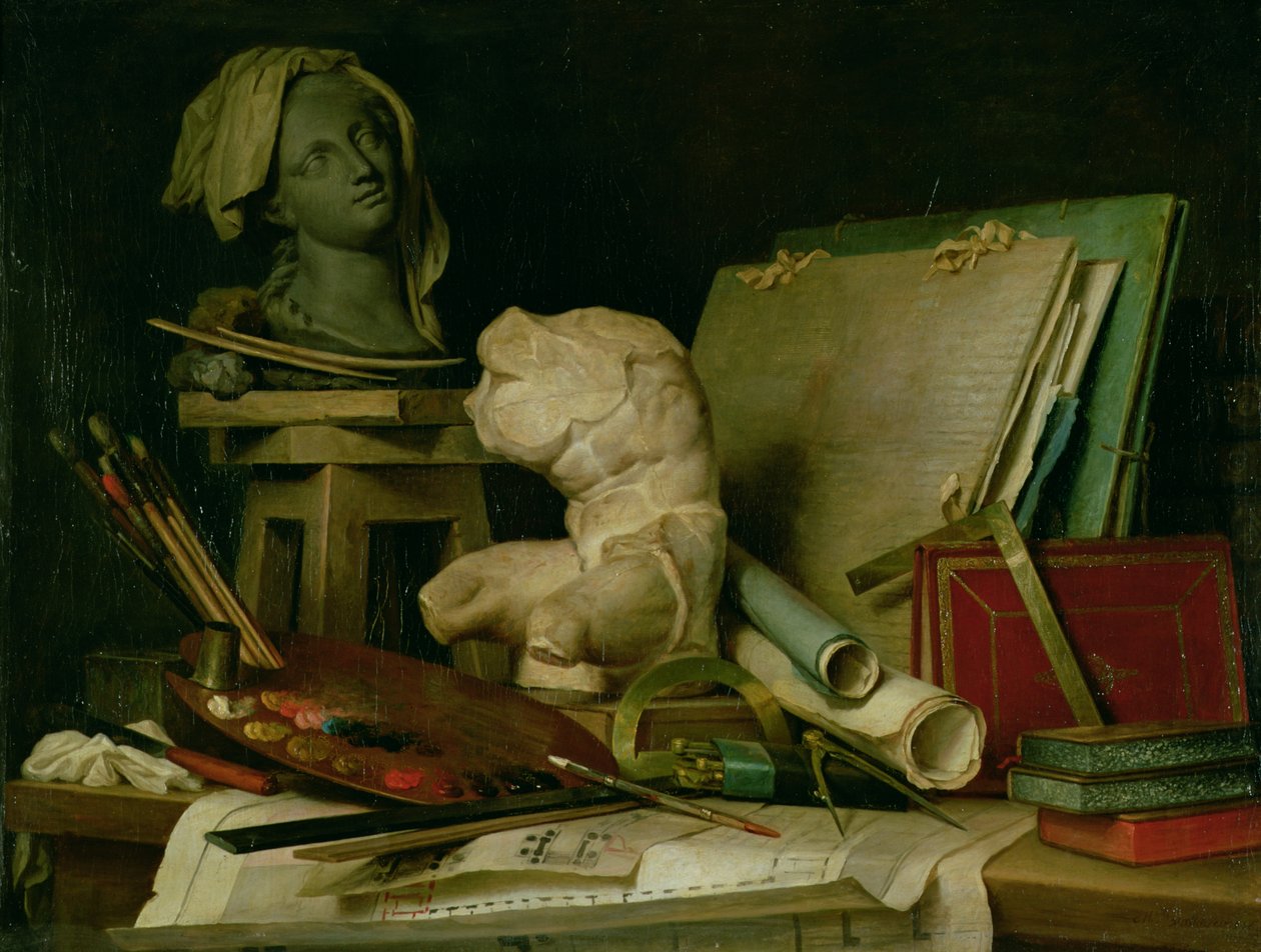 The Attributes of the Arts, 1769 od Anne Vallayer Coster