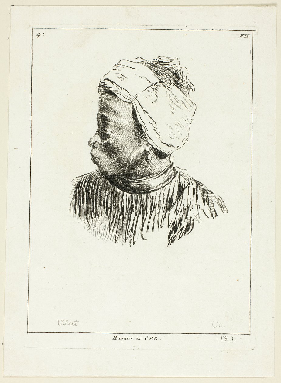 Mustan johtaja (profiili) od Anne Claude Philippe Caylus