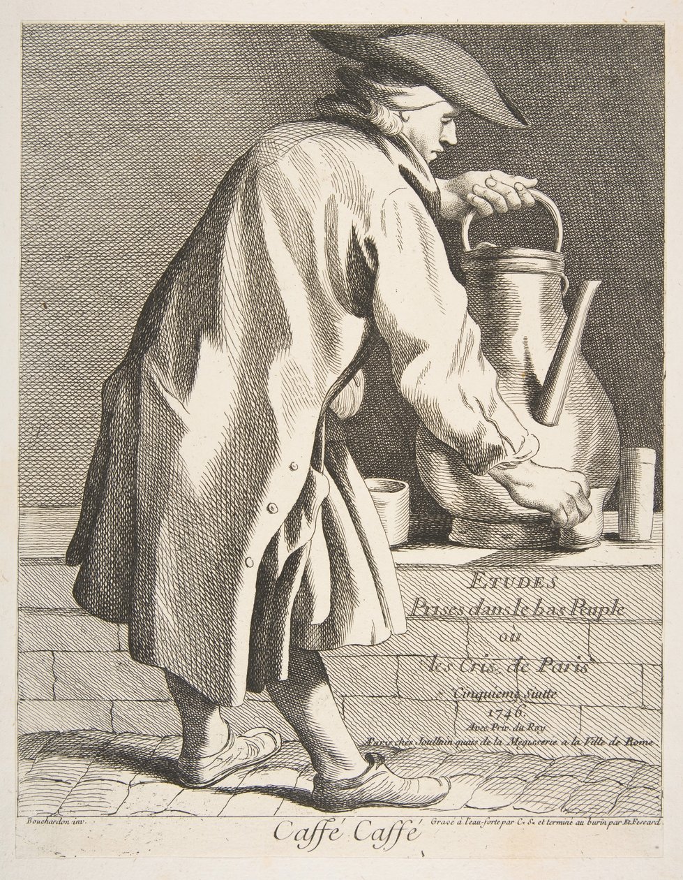 Prodejce kávy, 1746. od Anne Claude Philippe de Caylus