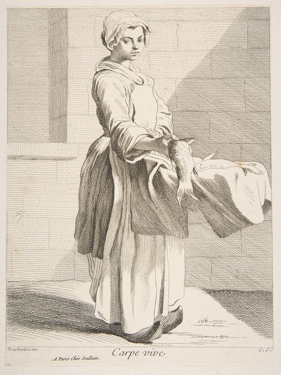 Prodejce ryb, 1738. od Anne Claude Philippe de Caylus