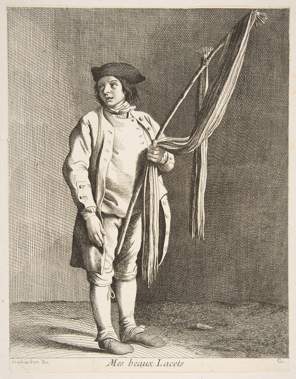 Prodejce krajek, 1738. od Anne Claude Philippe de Caylus