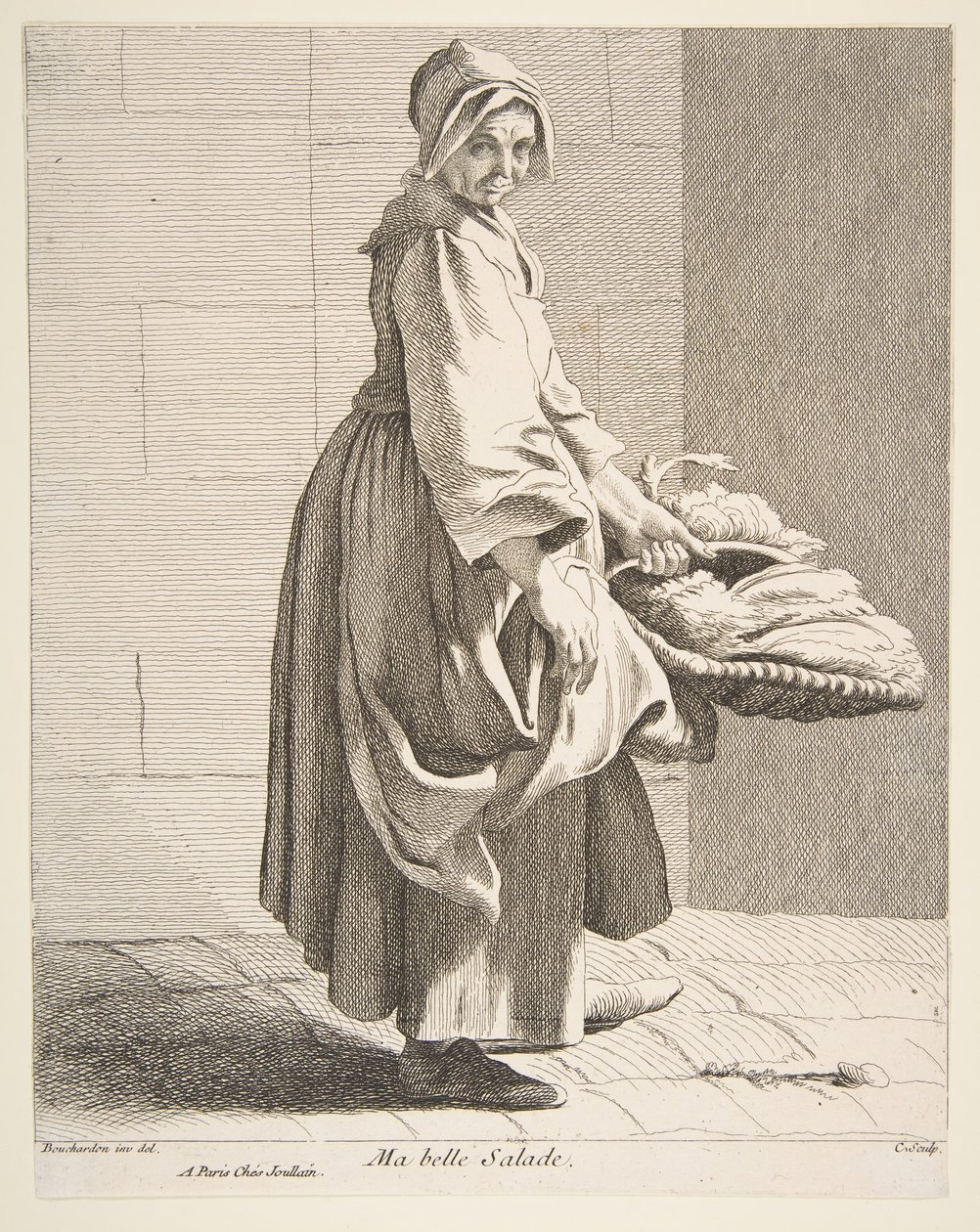 Prodejce salátu, 1742. od Anne Claude Philippe de Caylus