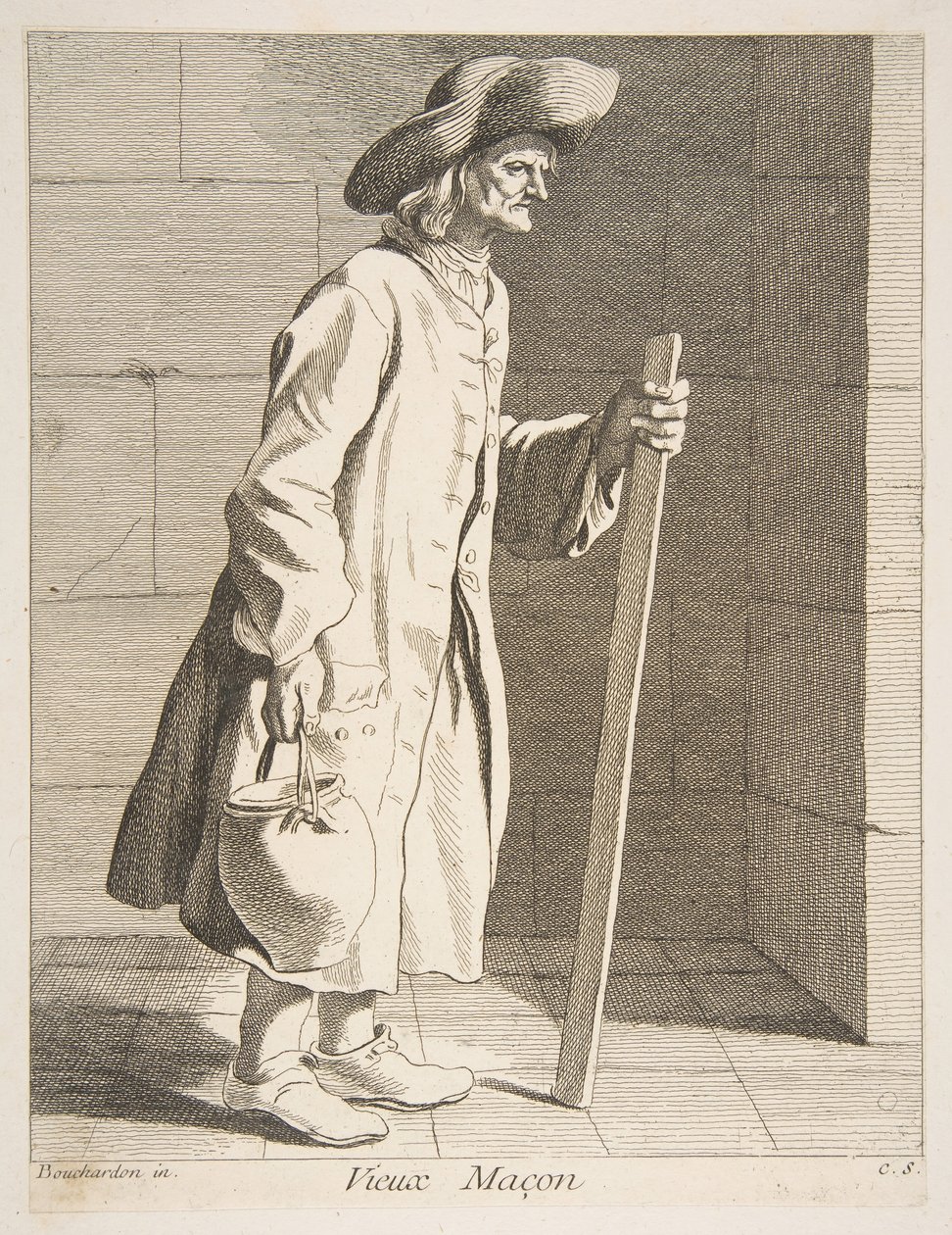 Starý zedník, 1737. od Anne Claude Philippe de Caylus