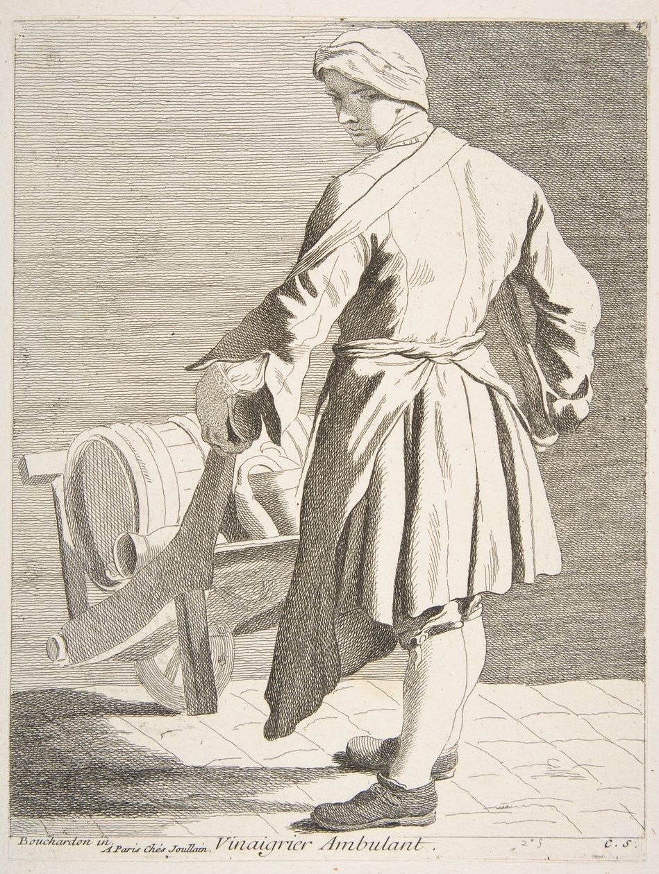 Potulný prodavač octa, 1738. od Anne Claude Philippe de Caylus
