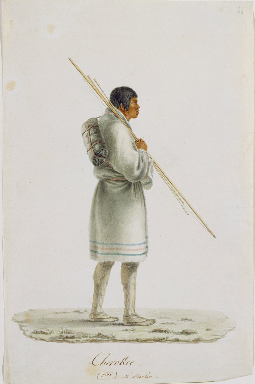 Cherokee, 1820 od Anne Marguerite Hyde de Neuville