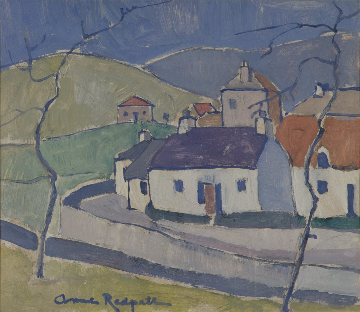 Farma v Ruberslaw od Anne Redpath