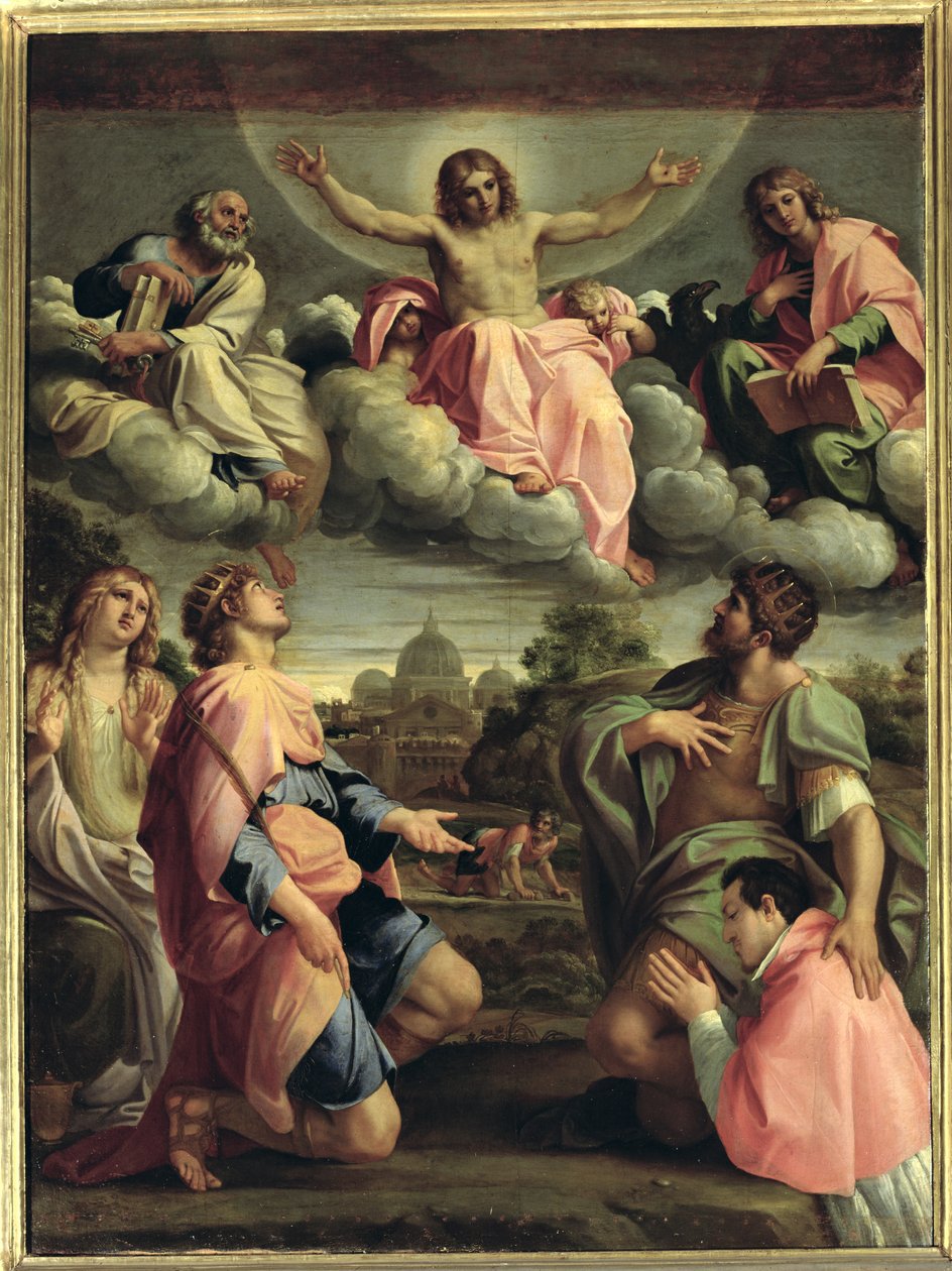 Kristus ve slávě se svatými od Annibale Carracci