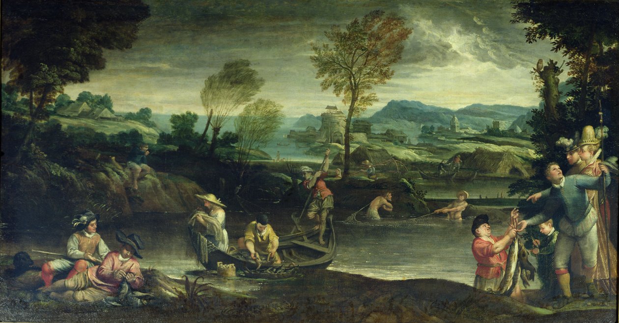 Rybolov od Annibale Carracci