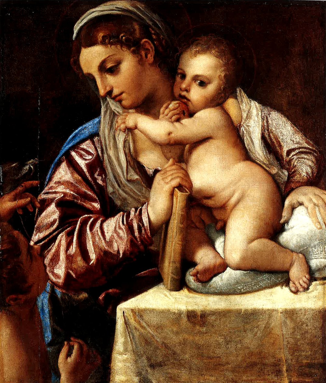 Madona s dítětem s mladým svatým Janem od Annibale Carracci