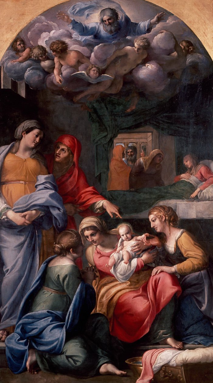 Narození Panny Marie od Annibale Carracci