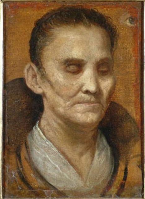 Portrét slepé ženy od Annibale Carracci