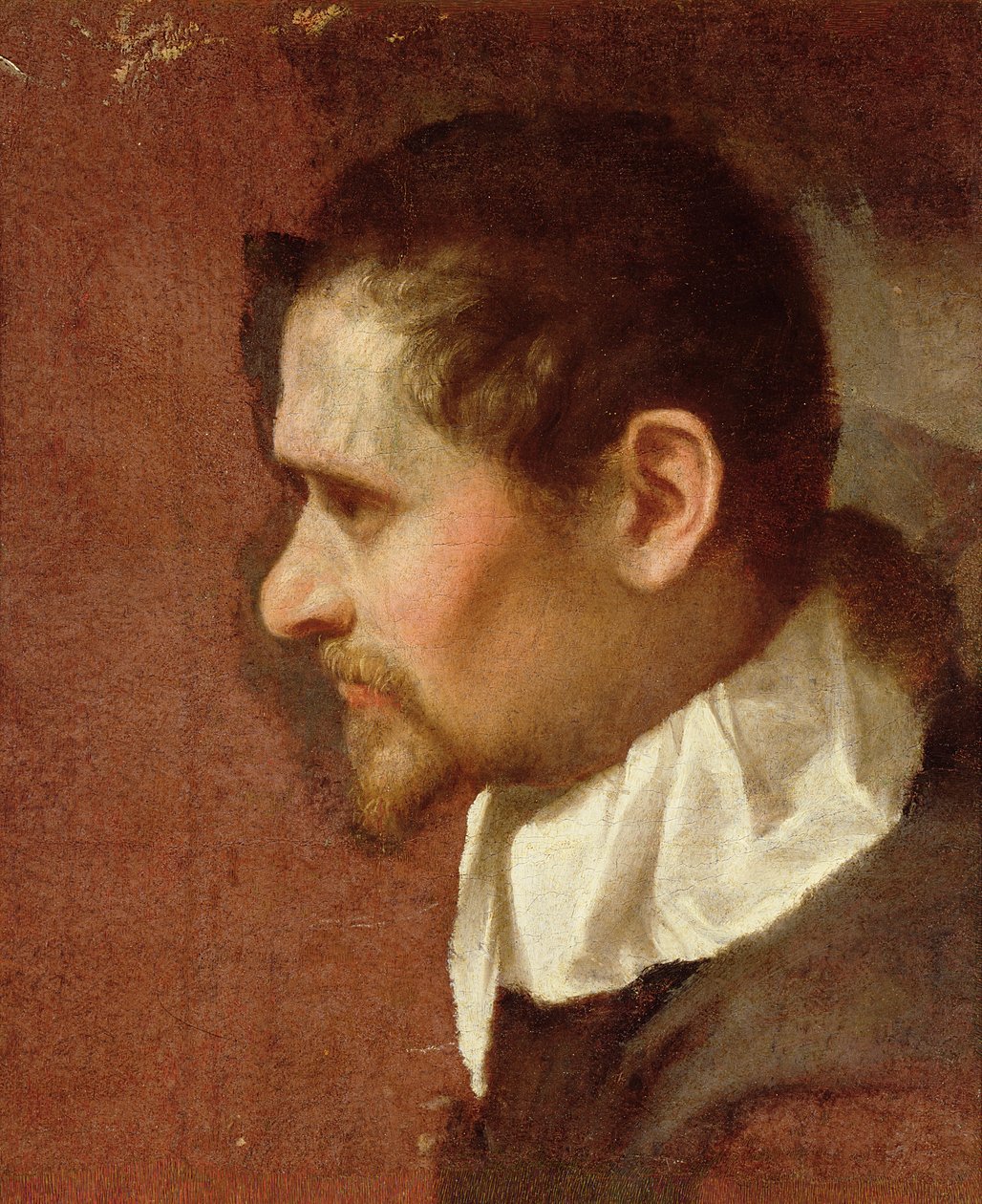 Autoportrét v profilu od Annibale Carracci