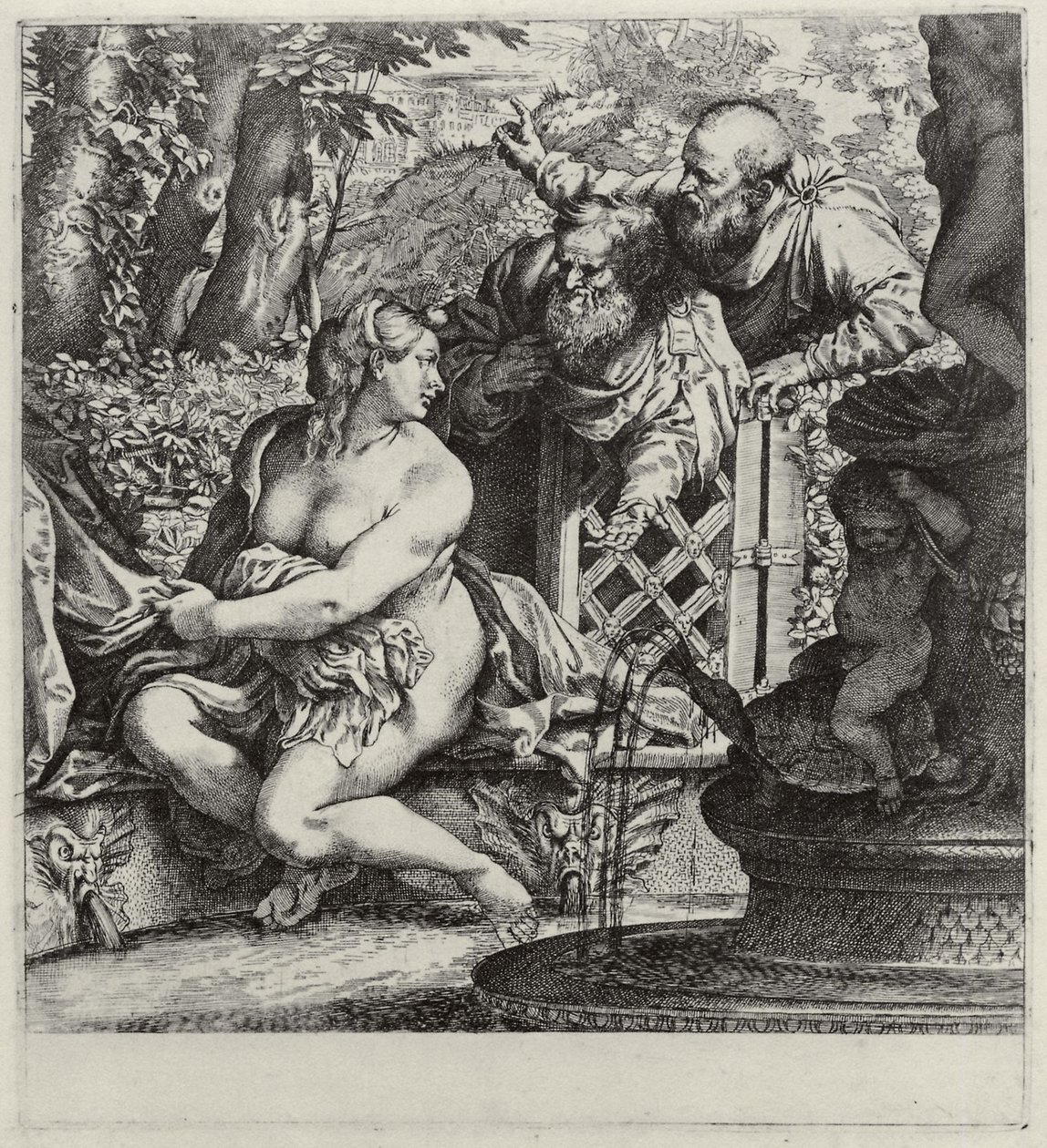 Susanna a starší od Annibale Carracci