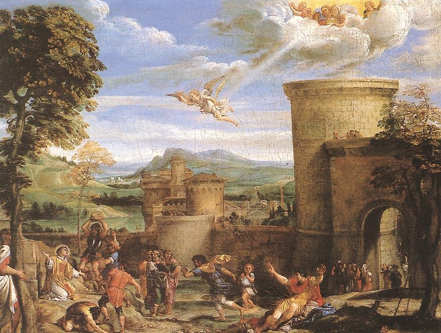 Umučení svatého Štěpána od Annibale Carracci