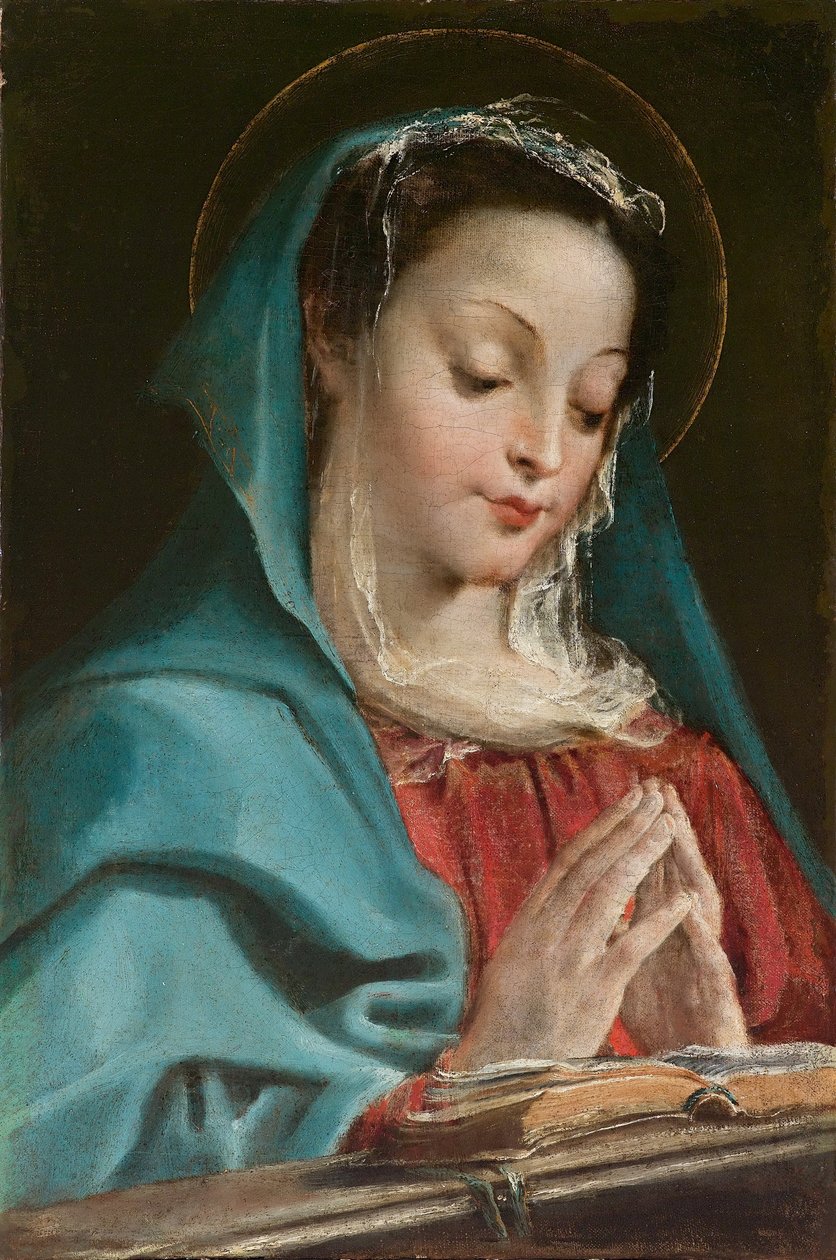 Panna v modlitbě od Annibale Carracci